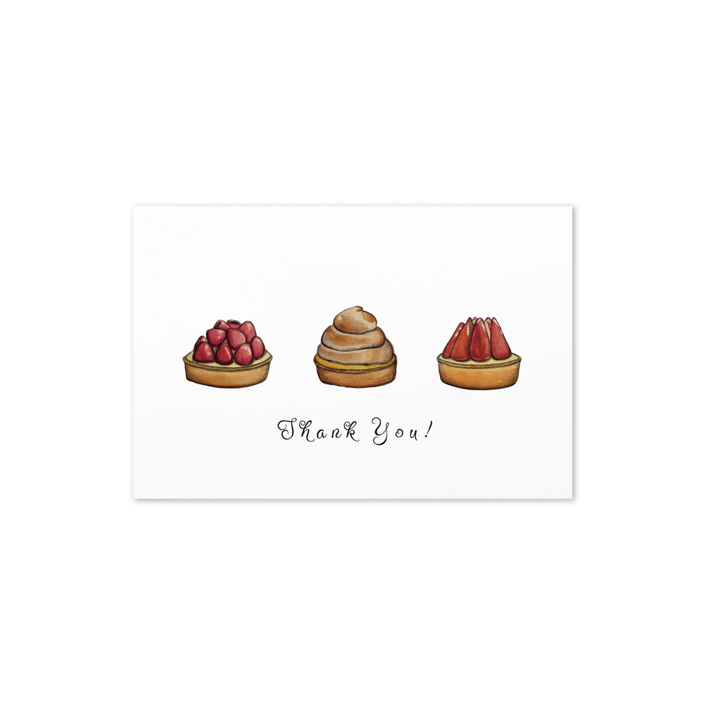 Pastry Trio Thank You Card