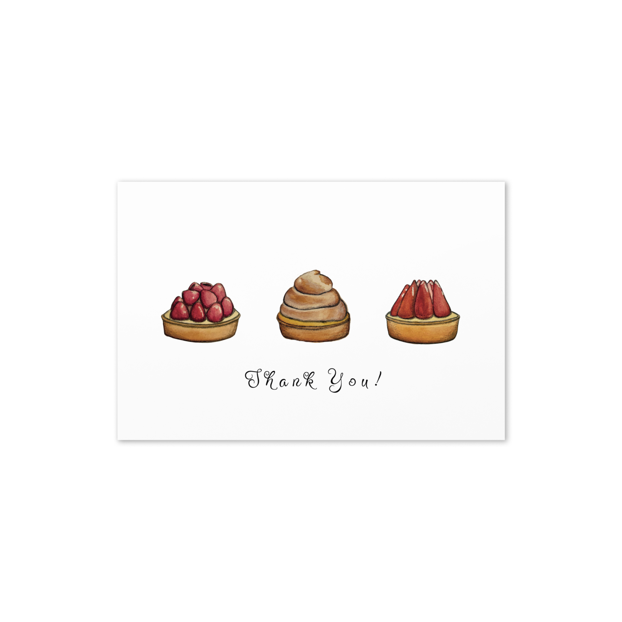 Pastry Trio Thank You Card