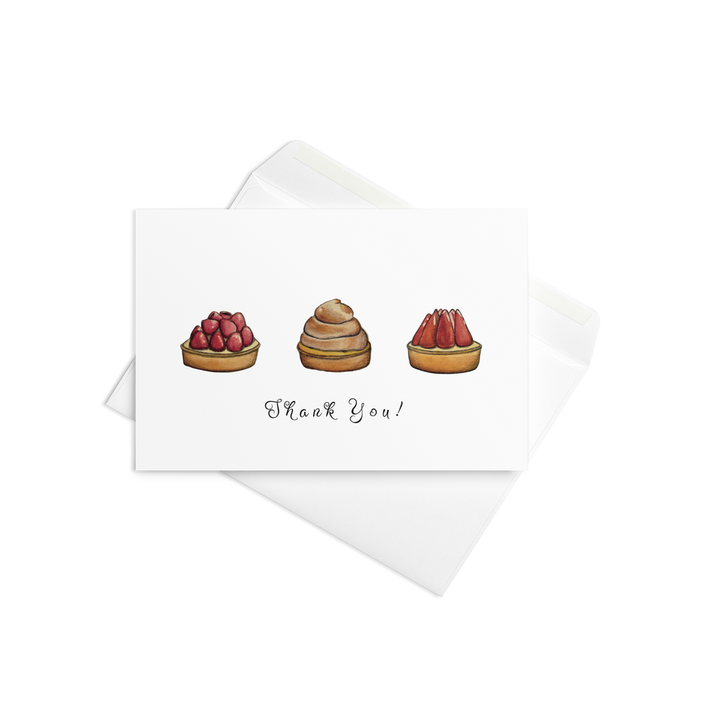 Pastry Trio Thank You Card