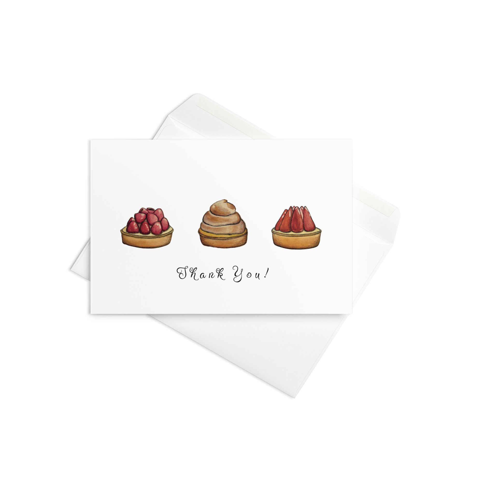 Pastry Trio Thank You Card